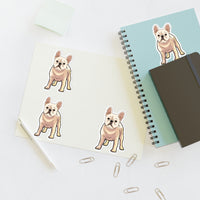 French Bulldog Sticker Sheets, 2 Image Sizes, 3 Image Surfaces, Water Resistant Vinyl, FREE Shipping, Made in USA!!