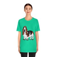 Basset Hound Unisex Jersey Short Sleeve Tee, XS - 3XL, 14 Colors, FREE Shipping, Made in USA!!