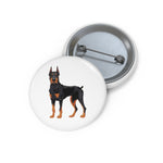 Doberman PInscher Custom Pin Buttons