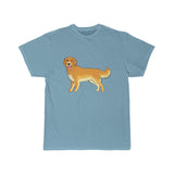 Golden Retriever Men's Short Sleeve Tee, S - 5XL, Preshrunk Cotton, Light Fabric, Relaxed Fit, FREE Shipping, Made in USA!!