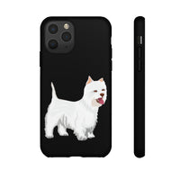 West Highland White Terrier Tough Cell Phone Cases, Impact Resistant, Matte or Glossy, FREE Shipping, Made in USA!!