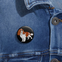 Cavalier King Charles Spaniel Custom Pin Buttons