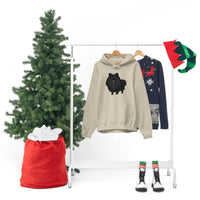 Black Pomeranian Unisex Heavy Blend™ Hooded Sweatshirt, S - 3XL, 6 Colors, Cotton/Polyester, FREE Shipping, Made in USA!!