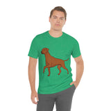 Rhodesian Ridgeback Unisex Jersey Short Sleeve Tee, S - 3XL, 16 Colors, Light Fabric Cotton, FREE Shipping, Made in USA!!