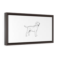 Labrador Retriever Horizontal Framed Premium Gallery Wrap Canvas