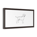 Labrador Retriever Horizontal Framed Premium Gallery Wrap Canvas