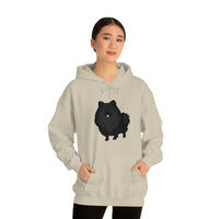 Black Pomeranian Unisex Heavy Blend™ Hooded Sweatshirt, S - 3XL, 6 Colors, Cotton/Polyester, FREE Shipping, Made in USA!!