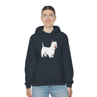 West Highland White Terrier Unisex Heavy Blend™ Hooded Sweatshirt, S - 5XL, Cotton/Polyester, FREE Shipping, Made in USA!!