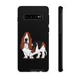 Basset Hound Tough Cases, 33 Sizes, Google, Samsung, iPhone, Matte or Glossy, Impact Resistant, Dual Layer Case, FREE Shipping, Made in USA!!