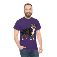 Australian Shepherd Unisex Heavy Cotton Tee, S-5XL, 12 Colors, 100% Cotton, Light Fabric, FREE Shipping, Made in USA!!
