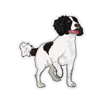 English Springer Spaniel Kiss-Cut Stickers, 4 Sizes, White or Transparent Background