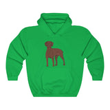 Vizsla Unisex Heavy Blend Hooded Sweatshirt, 11 Colors, S - 5XL, FREE Shipping, Made in the Usa!!