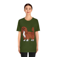 Ruby Cavalier King Charles Spaniel Unisex Jersey Short Sleeve Tee, 14 Colors, 100% Cotton, XS - 3XL, FREE Shipping, Made in USA!!