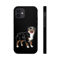 Australian Shepherd Case Mate Tough Cell Phone Cases, Wireless Charging, Extremely Strong Plastic, FREE Shipping, Made in USA!!