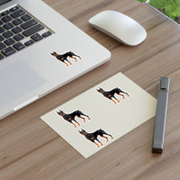 Doberman Pinscher Sticker Sheets, 2 Image Sizes, 3 Image Surfaces, Water Resistant Vinyl, FREE Shipping, Made in USA!!