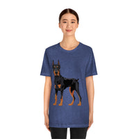 Doberman Pinscher Unisex Jersey Short Sleeve Tee