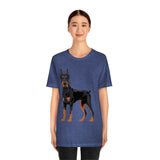 Doberman Pinscher Unisex Jersey Short Sleeve Tee