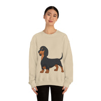 Dachshund Unisex Heavy Blend™ Crewneck Sweatshirt, S - 2XL, 14 Colors, Cotton/Polyester, Medium Fabric, FREE Shipping, Made in USA!!