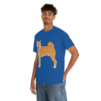 Shiba Inu Unisex Heavy Cotton Tee, Cotton, Medium Fabric, S - 5XL, 12 Colors, FREE Shipping, Made in USA!!