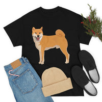 Shiba Inu Unisex Heavy Cotton Tee, Cotton, Medium Fabric, S - 5XL, 12 Colors, FREE Shipping, Made in USA!!