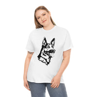 German Shepherd Unisex Heavy Cotton Tee, S - 5XL, 100% Cotton, Light Fabric, 8 Colors, FREE Shipping, Made in USA!!