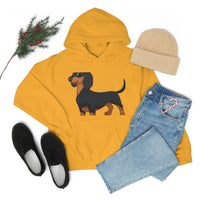 Dachshund Unisex Heavy Blend™ Hooded Sweatshirt, S - 5XL, 13 Colors, Cotton/Polyester, FREE Shipping, Made in USA!!