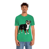 Australian Shepherd Unisex Jersey Short Sleeve Tee, XS-3XL, 14 Colors, Soft Cotton, Light Fabric, FREE Shipping, Made in USA!!