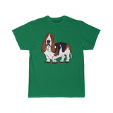 Basset Hound Men's Short Sleeve Tee, S - 5XL, 11 Colors, Cotton, FREE Shipping, Made in USA!!