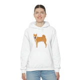 Shiba Inu Unisex Heavy Blend™ Hooded Sweatshirt, S -5XL, 12 Colors, Cotton/Polyester, Medium Heavy Fabric, FREE Shipping, Made in USA!!