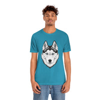 Siberian Husky Unisex Jersey Short Sleeve Tee, 12 Colors, XS-4XL, Light Fabric, FREE Shipping, Made in USA!!