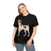 Brittany Unisex Heavy Cotton Tee, Men's, Women's, 17 Colors, S-2XL, Made in the USA!!  FREE Shipping!!