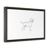 Labrador Retriever Horizontal Framed Premium Gallery Wrap Canvas