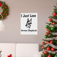 German Shepherd Premium Matte vertical posters, 7 Sizes, Matte Finish, Museum Grade Paper, FREE Shipping, Made in USA!!