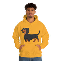 Dachshund Unisex Heavy Blend™ Hooded Sweatshirt, S - 5XL, 13 Colors, Cotton/Polyester, FREE Shipping, Made in USA!!