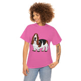 Basset Hound Unisex Heavy Cotton Tee, S - 5XL, 12 Colors, 100% Cotton, FREE  Shipping, Made in USA!!