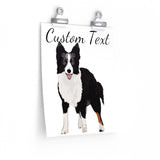 Border Collie Premium Matte vertical posters, 7 Sizes, Customizable, Personalized, FREE Shipping, Made in the USA!!