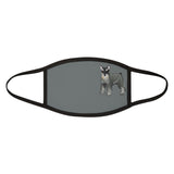 Miniature Schnauzer Mixed-Fabric Face Mask