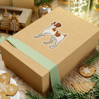 Brittany Dog Kiss-Cut Stickers, 4 Sizes, White or Transparent Background