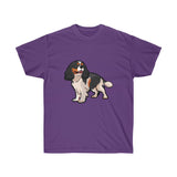 Tricolor Cavalier King Charles Spaniel Unisex Ultra Cotton Tee
