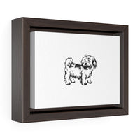 Shih Tzu Horizontal Framed Premium Gallery Wrap Canvas