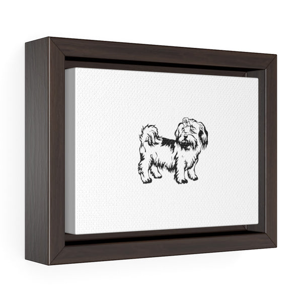Shih Tzu Horizontal Framed Premium Gallery Wrap Canvas