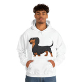 Dachshund Unisex Heavy Blend™ Hooded Sweatshirt, S - 5XL, 13 Colors, Cotton/Polyester, FREE Shipping, Made in USA!!