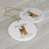 Airedale Terrier Ceramic Ornaments