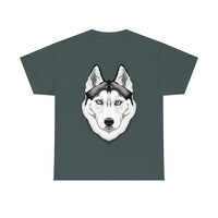 Siberian Husky Unisex Heavy Cotton Tee, S - 5XL, 12 Colors, Light Fabric, FREE Shipping, Made in USA!!