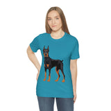 Doberman Pinscher Unisex Jersey Short Sleeve Tee