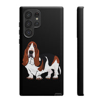 Basset Hound Tough Cases, 33 Sizes, Google, Samsung, iPhone, Matte or Glossy, Impact Resistant, Dual Layer Case, FREE Shipping, Made in USA!!