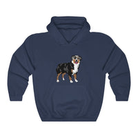 Australian Shepherd Unisex Heavy Blend™ Hooded Sweatshirt, S-3XL, 12 Colors, Cotton/Polyester, Medium Fabric, FREE Shipping, Made in USA!!