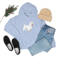 West Highland White Terrier Unisex Heavy Blend™ Hooded Sweatshirt, S - 5XL, Cotton/Polyester, FREE Shipping, Made in USA!!