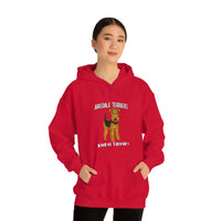 Airedale Terrier Unisex Heavy Blend Hooded Sweatshirt, S - 5XL, 12 Colors, Cotton/Polyester, FREE Shipping, Made in USA!!