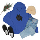 Black Pomeranian Unisex Heavy Blend™ Hooded Sweatshirt, S - 3XL, 6 Colors, Cotton/Polyester, FREE Shipping, Made in USA!!